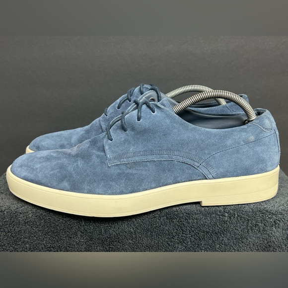 Allen Edmonds Driggs Oxford Navy Blue Suede Men's Size 11 D - Picture 1 of 11